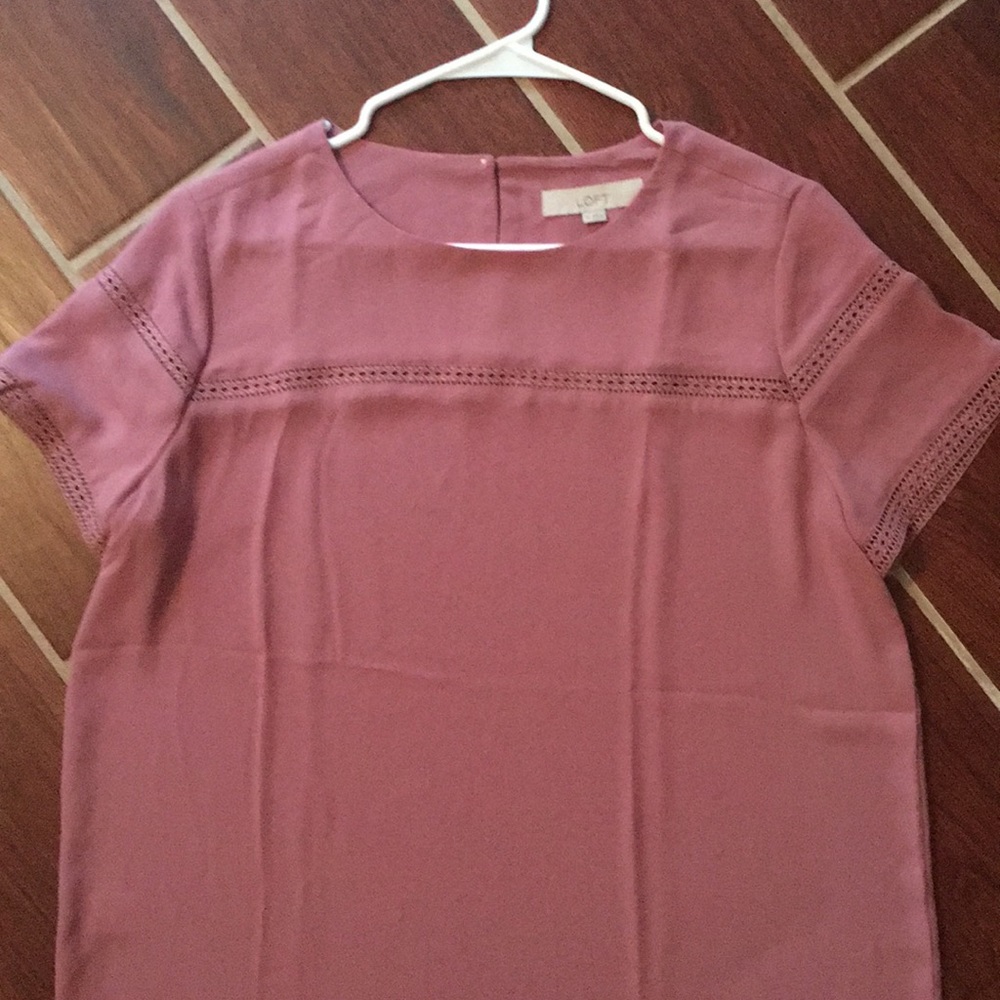 Silky, short sleeve blouse